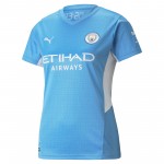 Camisolas de futebol Manchester City Mulher Equipamento Principal 2021/22 Manga Curta